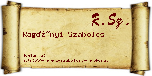 Ragányi Szabolcs névjegykártya